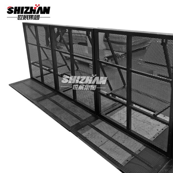 Q235 concert en acier Mojo Crowd Control Barricade Folding