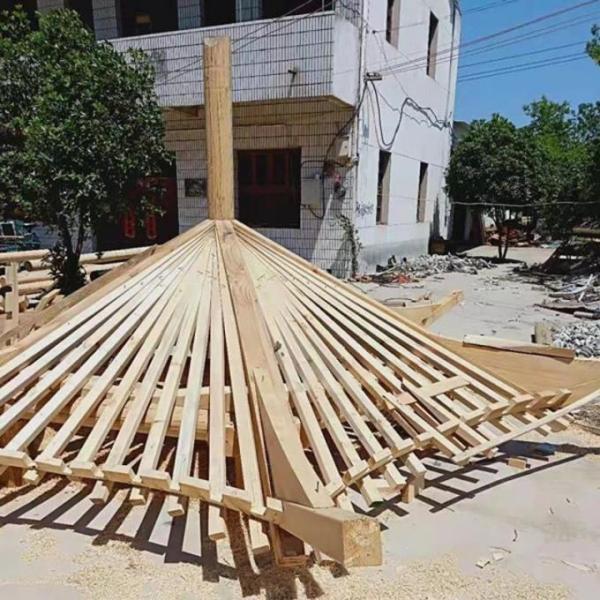 Зеленый застекленный павильон газебо четырёхугольника черепицы с коридором для охлаждать