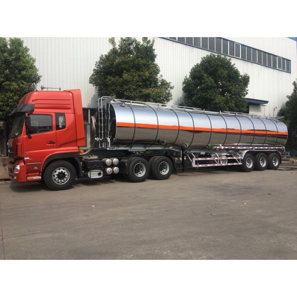 Масляного бака трейлера топлива доставки тележки термоизоляция алюминиевого сплава трейлера 45КБМ Семи