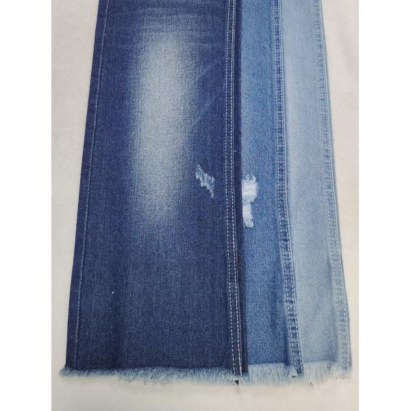 70%Cotton 10.3oz Denim Fabric With 10*10 Construction Dark Indigo Stretch Free For Jeans