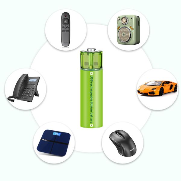 Lithium Battery Pack 4-AA+4-AAA Higher Capacity 1200+ Cycle Life High Power for Consumer Electronics