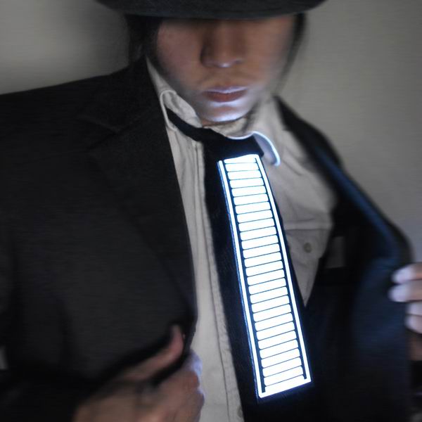 hot sale attractive el necktie/ glow necktie/ light up necktie