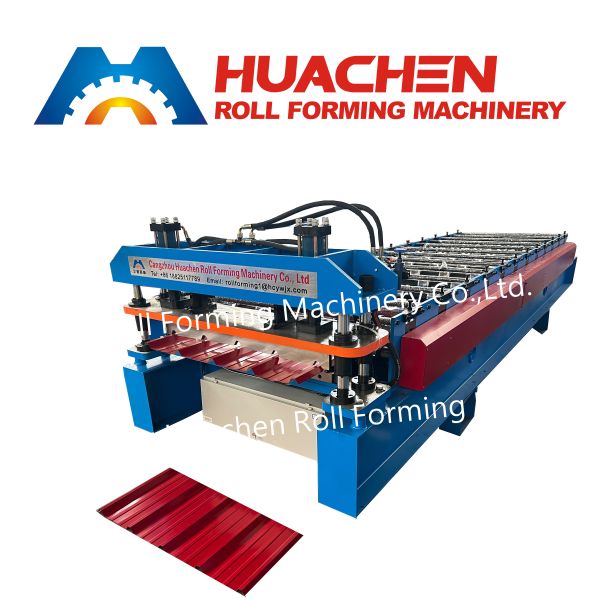 High-strength rolled wall panel forming machine with control system
