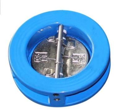DN80 Pn16 Non Reture Industrial Check Valves Dual Plate Spring Tilting Disc