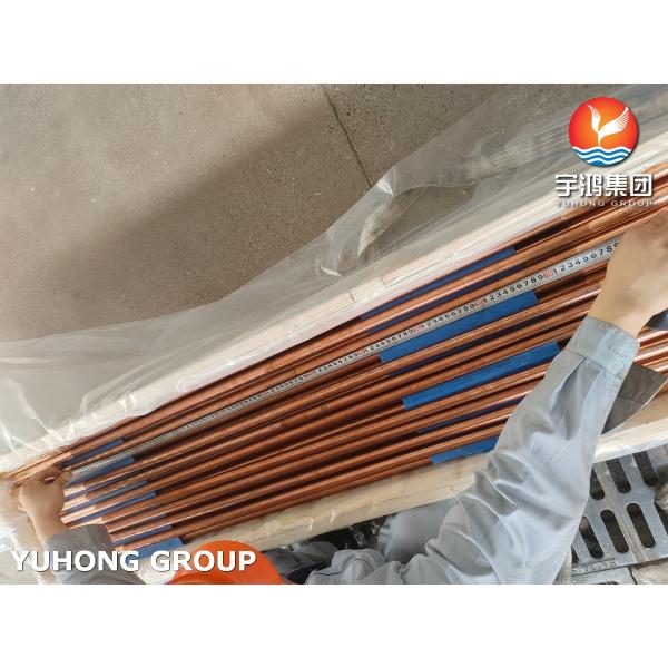 Tubos de cobre con aleta baja fosforizados para condensadores de agua de mar