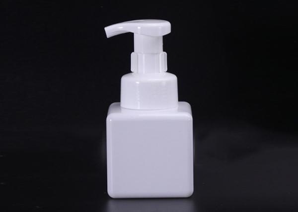 250ml Foam Pump Bottle Square 48mm Dia Luxury For Facial Cleanser Packaging