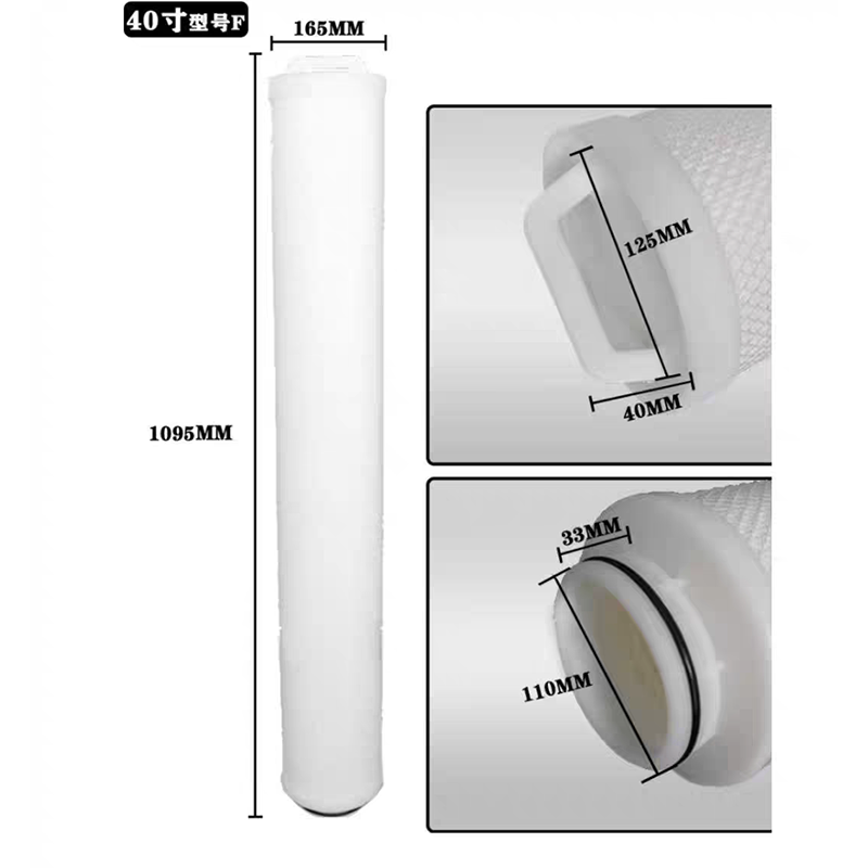 PP Pleated High Flow Water Filter Cartridge Element PP Membrane Filter For Water Treatment System