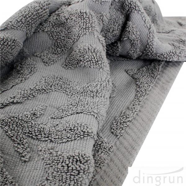 Luxury Absorbent Super Soft Cotton Solid Jacquard Bath Towel Set