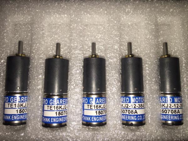 HE TE - 16KJ2 - 12 - 384 Micro Geared Motor Ryobi 524 16mm 12V / 3mm Shaft