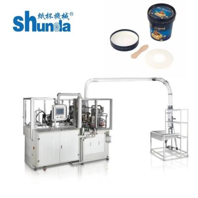 Máquina de fabricação de copos de sorvete com aquecimento ultra-sônico com velocidade normal de 120-160 PCS/MIN