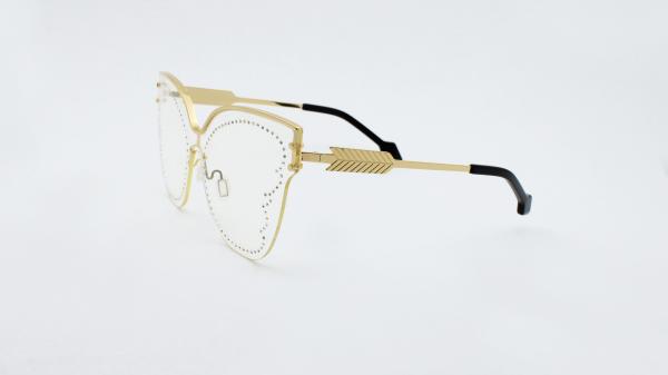 Oversized Party Star Eyewear rhinestone decoration One Piece Sunglasses Outdoor 100% UV protection Glasses for Women