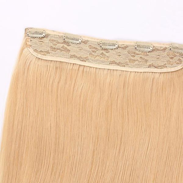 Желтый зажим в естественных расширениях волос, прямой полностью главный зажим в расширениях волос