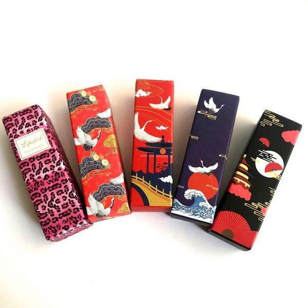 CMYK 4 color Custom Lip Gloss Packaging Box 350g C1S Material