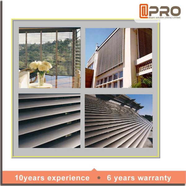 Outdoor Custom Aluminium Sun Louver Shutters For Vertical Sunshade