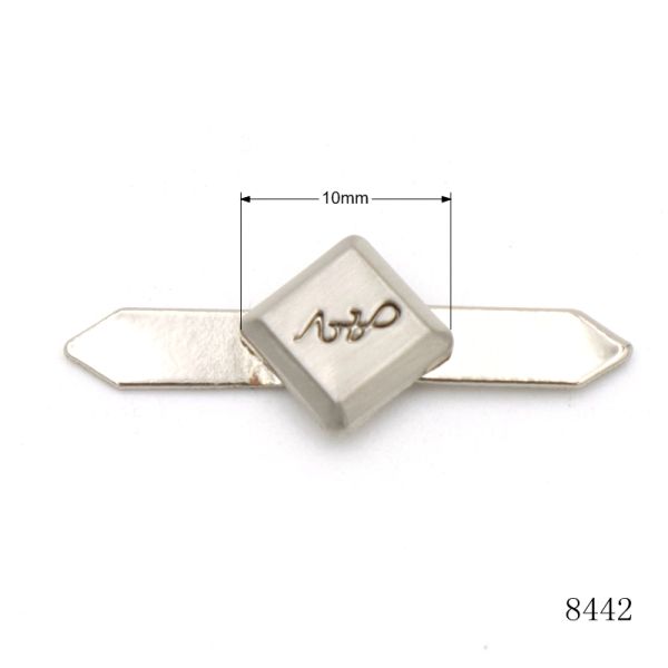 10mm Small Bag Purse Metal Label Logo Custom Engraved Logo Name Plate