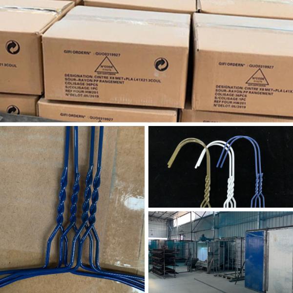 Laundry Industry Steel Coat Hangers , Commercial 20.5cm Strong Metal Hangers