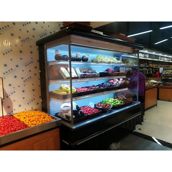 Достигаемость стиля открытого охладителя Multideck 4 ярусов регулируемая включая в набор отложенных изменений удаленная в шкафе