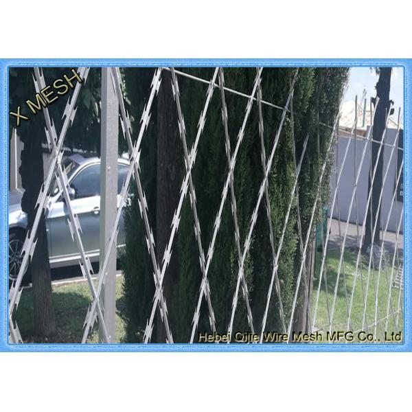 Высокая загородка сетки бритвы покрытия цинка 7.5*15cm сваренная гальванизировала ячеистую сеть бритвы