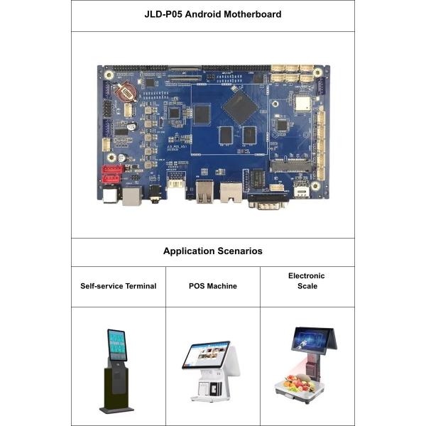 Placa base PCBA POS, GPU Mali-T764, desarrollo de placa base integrada, compatible con Ethernet de 1000MHZ JLD-P05