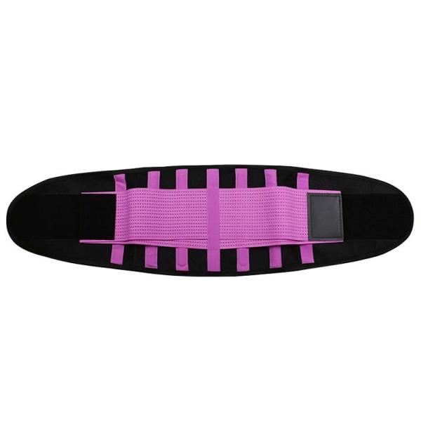 Custom Purple Solid Waist Trainer Corset Neoprene Sweat Belt For Fat Loss