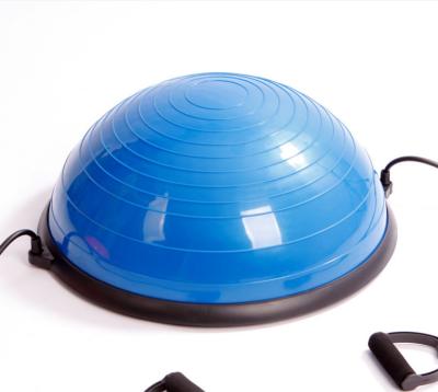 Balance half Ball, Yoga Exercise Ball with Resistance Bands and Foot Pump for Yoga Fitness Home Gym Workout