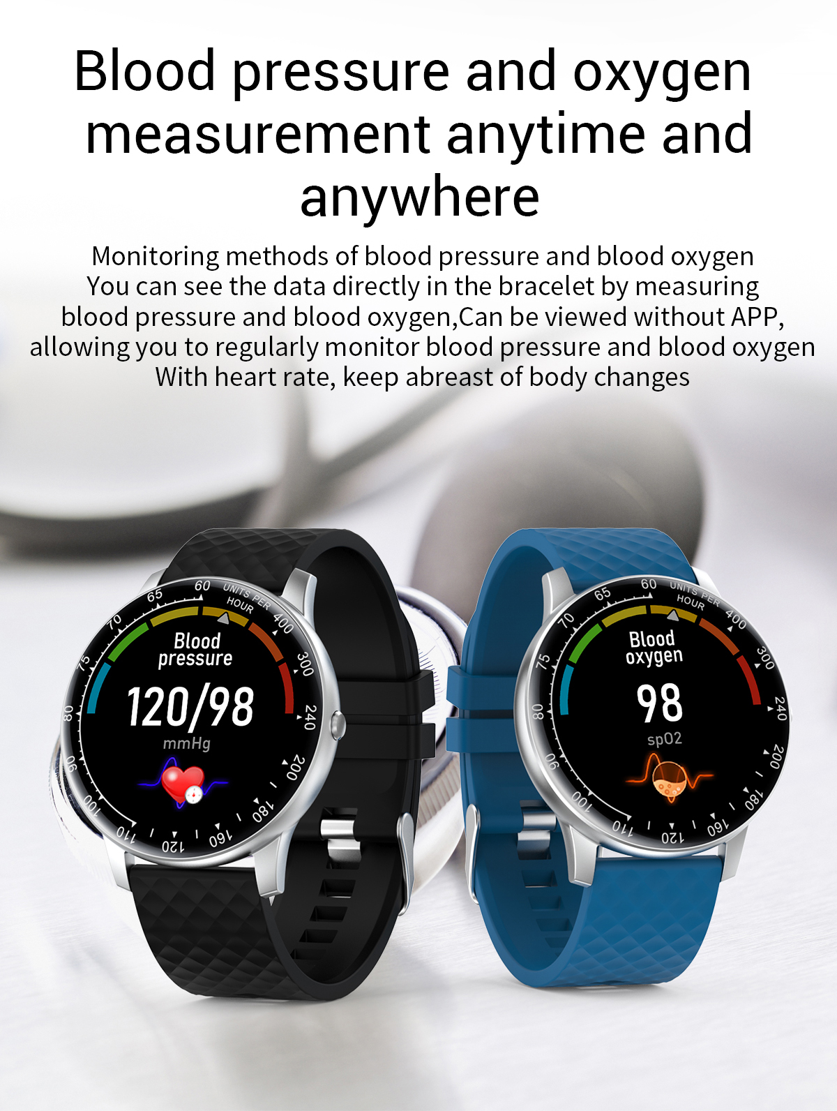 Smartwatch 320x385 отслежывателя фитнеса Realtek 8762C 1.28Inch 200mAh