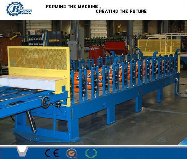 Custom Glazed Roofing Tile Roll Forming Machine 5.5kw , Corrugated Iron Sheet Making Machine