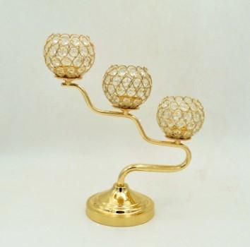 Decorative Corrosion Resistant H350mm Metal Candle Holders