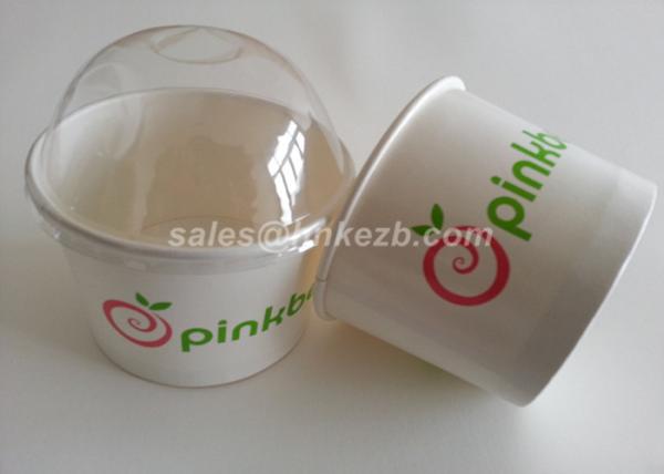 Small Paper Ice Cream Pint Containers / Custom Ice Cream Bowls 4oz 115ml