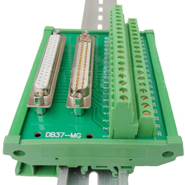 DB37 D Sub 37 Pin Male Female Dual Connectors Terminals Block Wiring Breakout Board