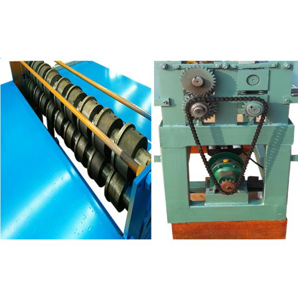Steel Strip 4kw Sheet Metal Slitting Machine 0.6mm Plate PLC Control 380V