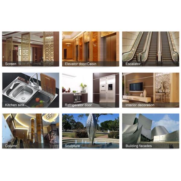 SUS 409 Patterned Stainless Steel Sheet , Textured Stainless Steel Sheet Metal