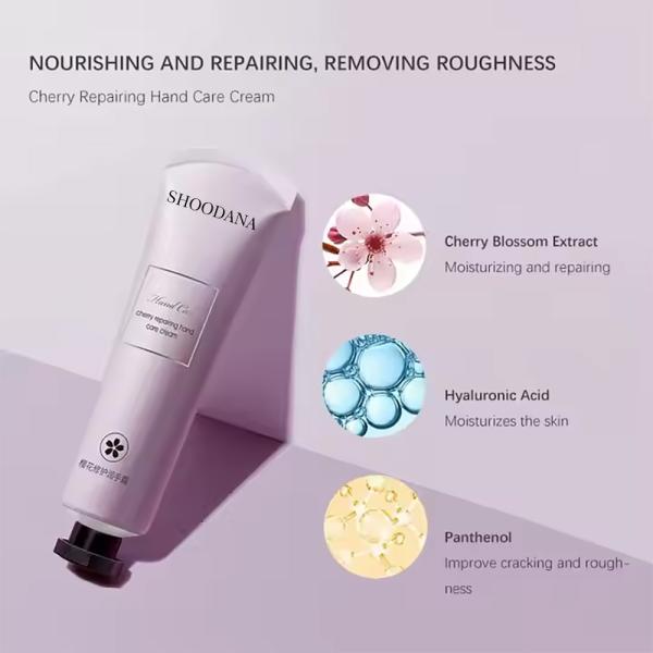 Crème pour les mains hydratante éclaircissante parfum de rose parfumée Beurre de karité naturel biologique Mini crème pour les mains