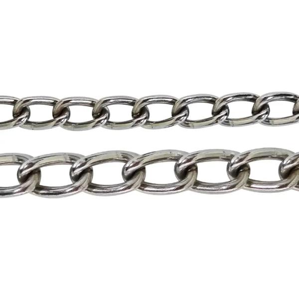 Heavy Duty Coil Chain 304 Stainless Steel Link Chain  Din 763