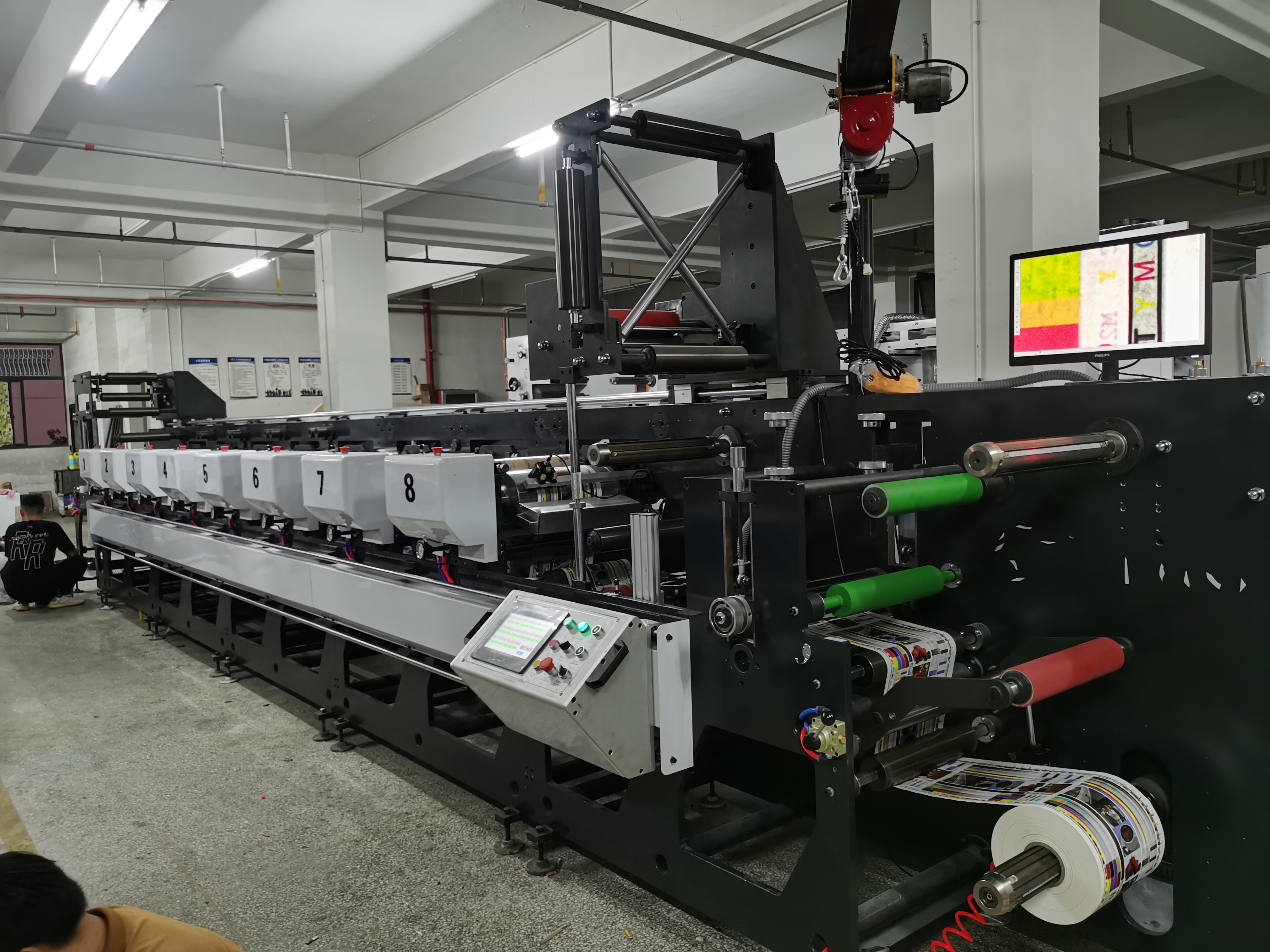 Крен для того чтобы свернуть мотор сервопривода печатной машины Flexo контролировал