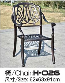 Leisure Garden Cast Aluminum 6 Seater Outdoor Furniture Table And Chair Set Garden Furniture