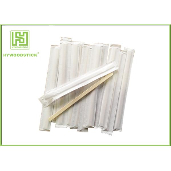 100% Birch Wood Individually Wrapped Coffee Stirrers Bar Stir Sticks Well Polished