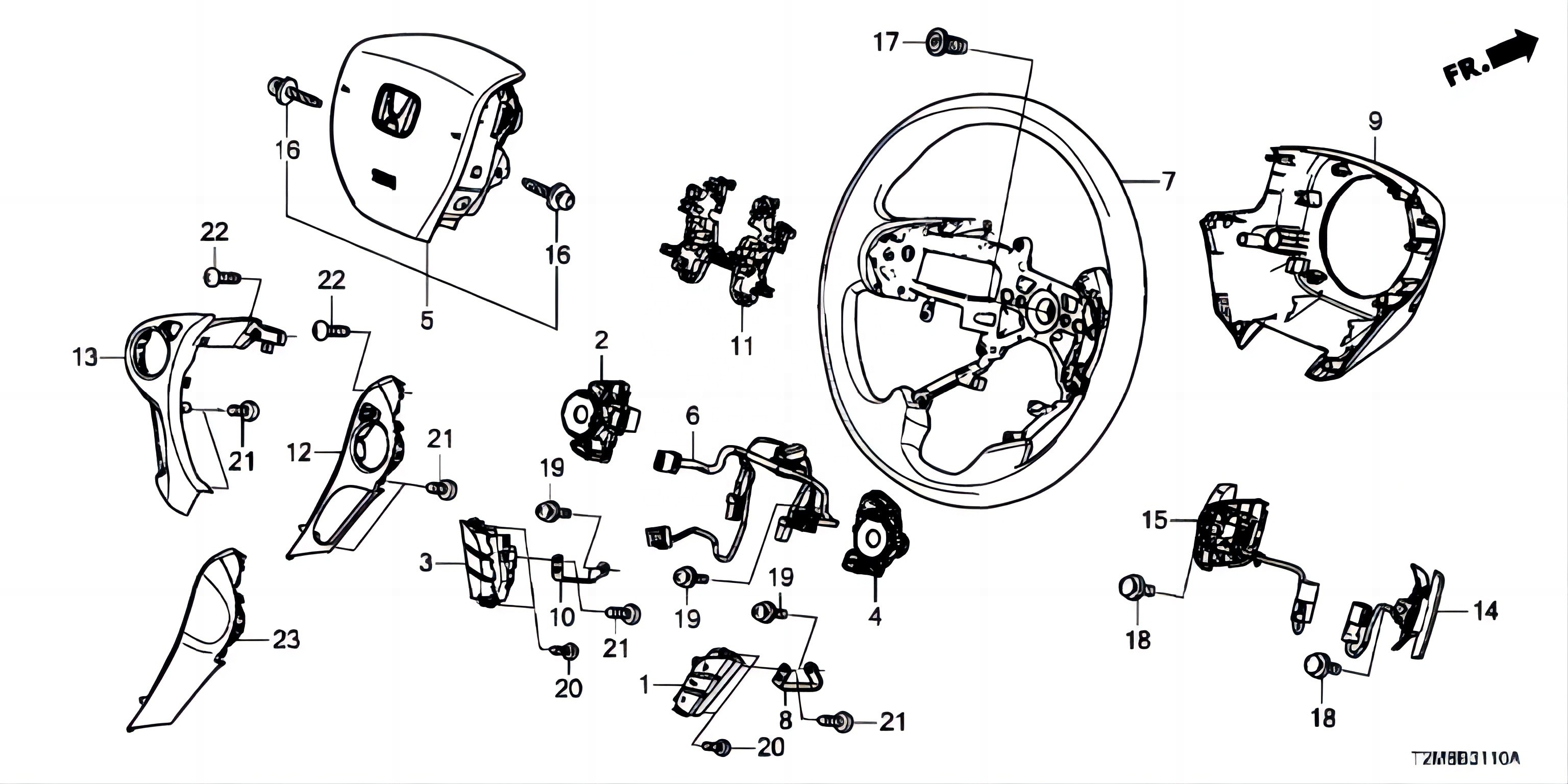 Full Range of Car Aftermarket Accessories for Honda Accord13-17 OEM NO 77810-T2J-H70ZA