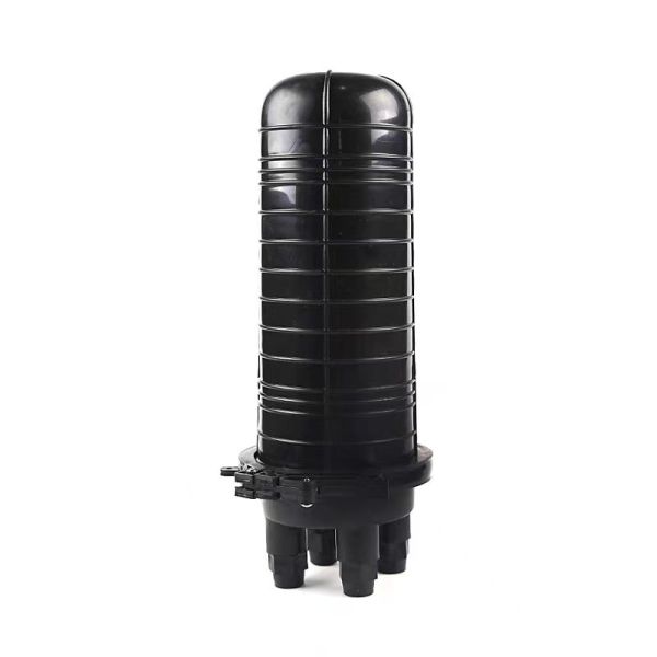 Pole mounted 2 In 2 Out Ports 24 cores Dome fiber optic splice closure
