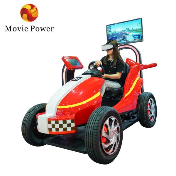 Parque temático VR Rides 9D Kids Racing Game Simulator Moeda Operada Car Arcade Machine