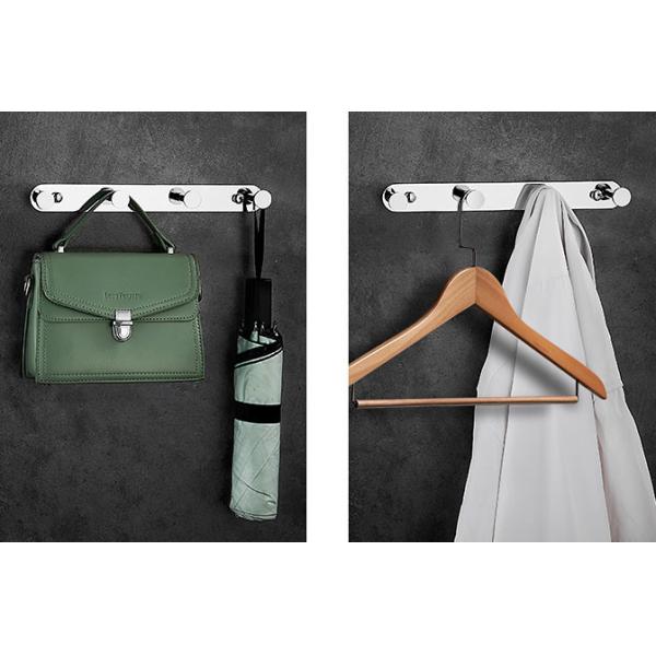 Wall Mounted Stainless Steel Robe Hooks With Mirror Polishing Finish