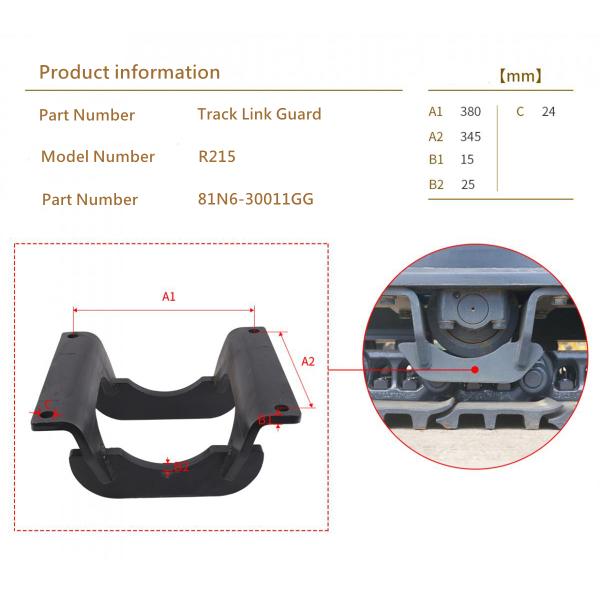 81N6-30011GG R215 Excavator Track Link Guard Hyundai Replacement Parts