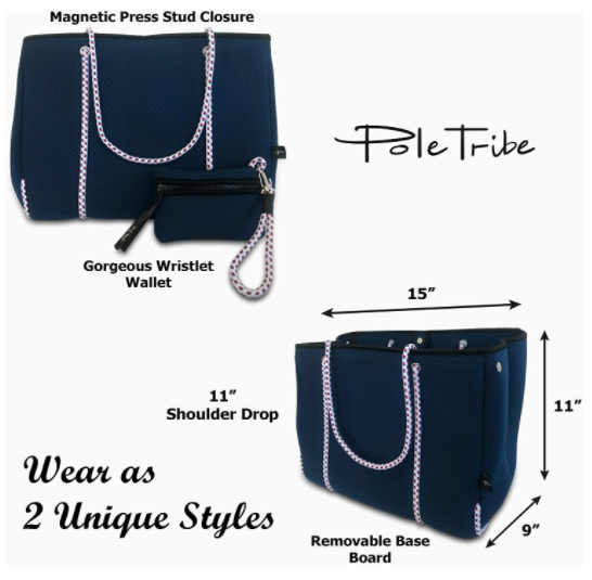 Grand sac fourre-tout en néoprène léger pour femmes pour les voyages à la plage