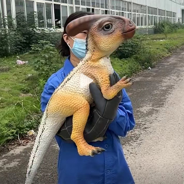 Interactive Baby Full Body Dinosaur Puppet Simulation Animatronic Model