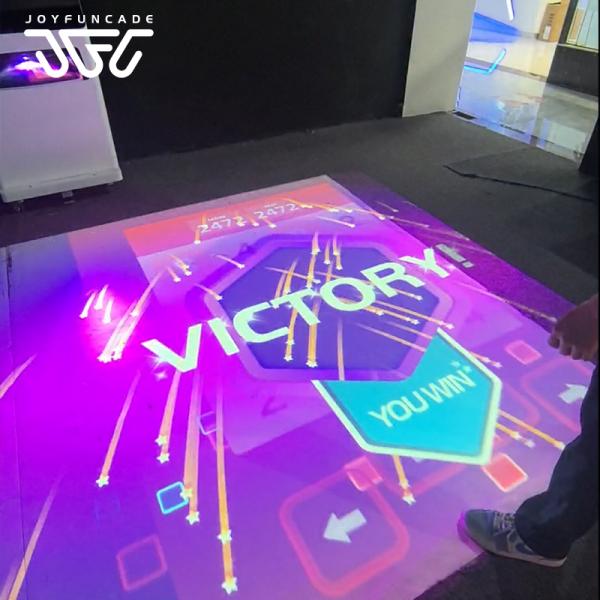 Children's Mobile Interactive Floor Projector With Real-time Data Display Sports Floor Projection System