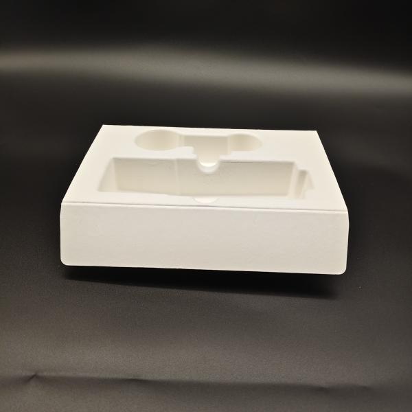Large-sized high-end skin care lotion set with an embedded eco-friendly pulp molded base inside the box, offering anti-collision, anti-fall, and moisture-proof functions.