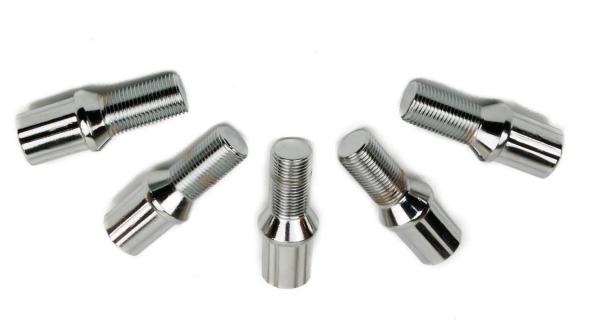 M14x1.5 Spline Drive Lug Bolts , Heat Treated Chrome Wheel Bolts 0.93 Inch