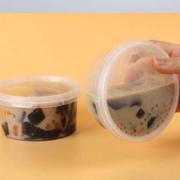1L 2L White Clear Plastic Buckets With Lids And Handle Food Grade Packing Bucket Supply