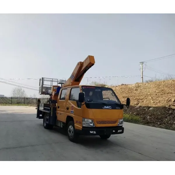21m Bucket Hydrulic Lift Working Ladder Lifting Pickup Crane Cherry Picker Manlift Pallet Work Transport Aerial Platform Mounted Truck High-Altitude Operation