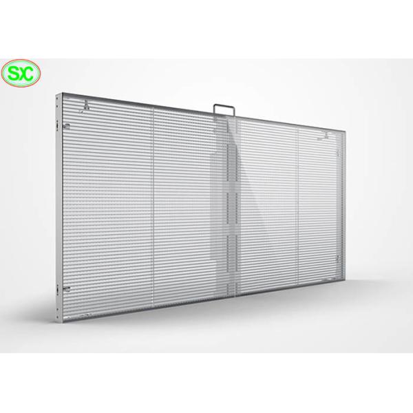 P10 que anuncia a exposição transparente da janela da tela de vidro video transparente